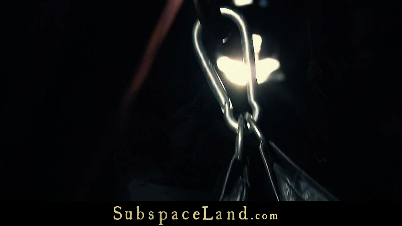 Submissive redhead slave tormented and used as sex toy