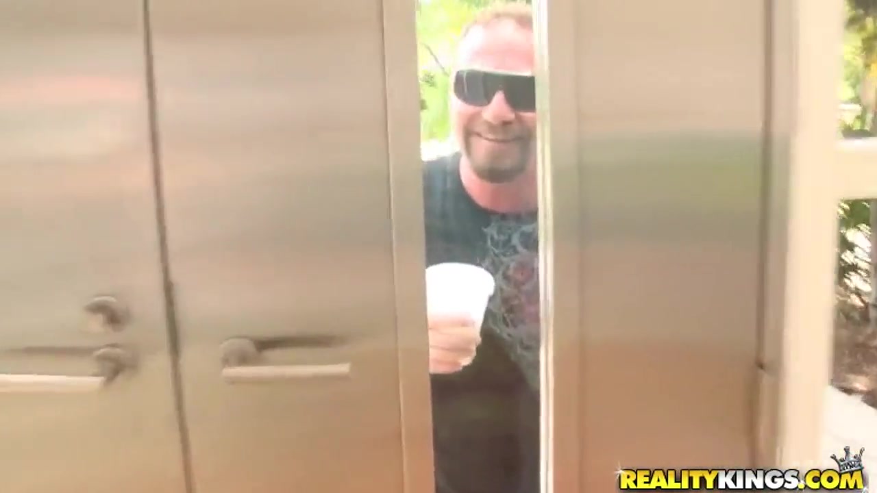 Bearded guy watches for masturbating Gina Devine
