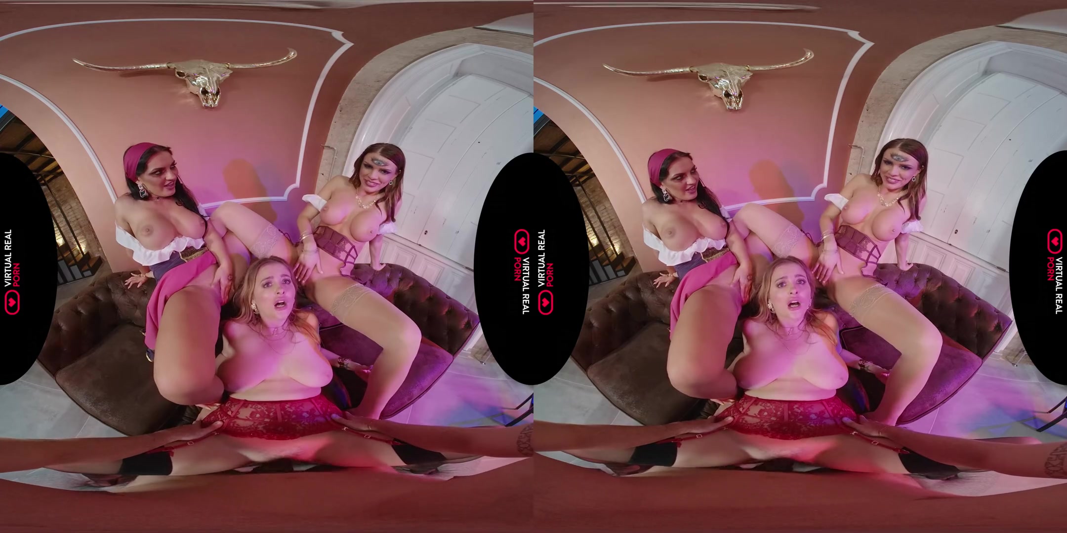 Live Experience - FFFM Foursome Orgy with Big Tits Pornstars