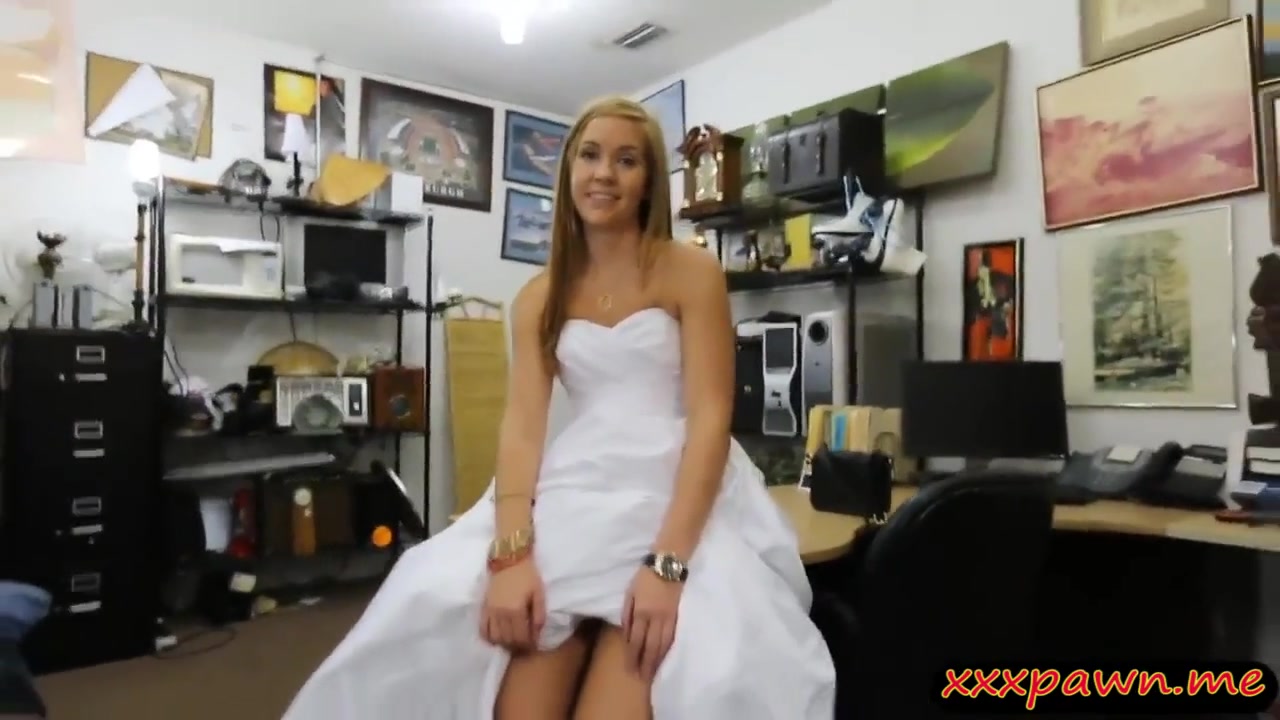 Blonde Sweetie Drilled By Horny Pawn Keeper In His Offi