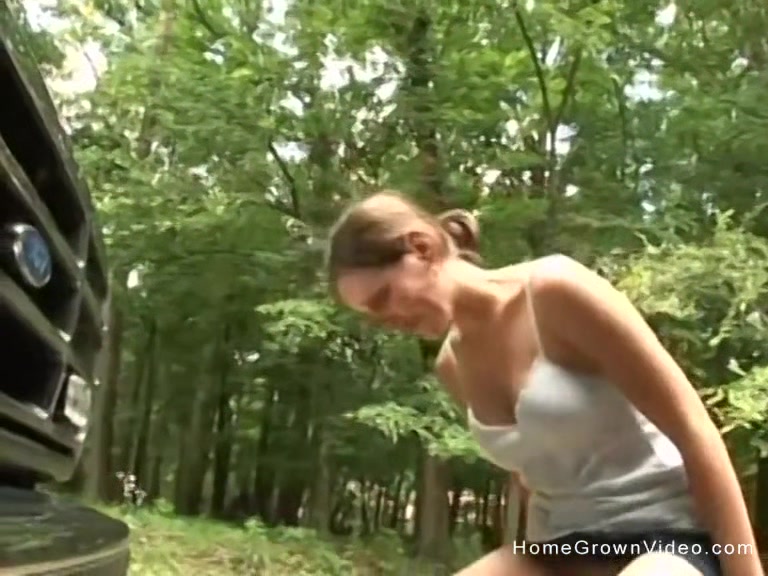Cute big tit girlfriend distracting her boyfriend