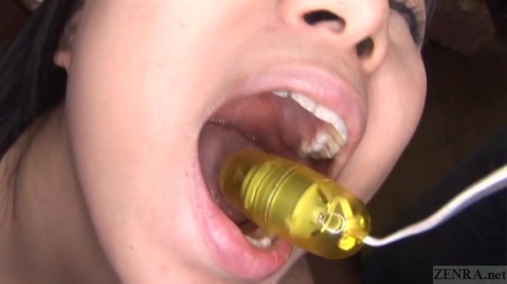Subtitled CMNF bizarre JAV throat and nipple teasing