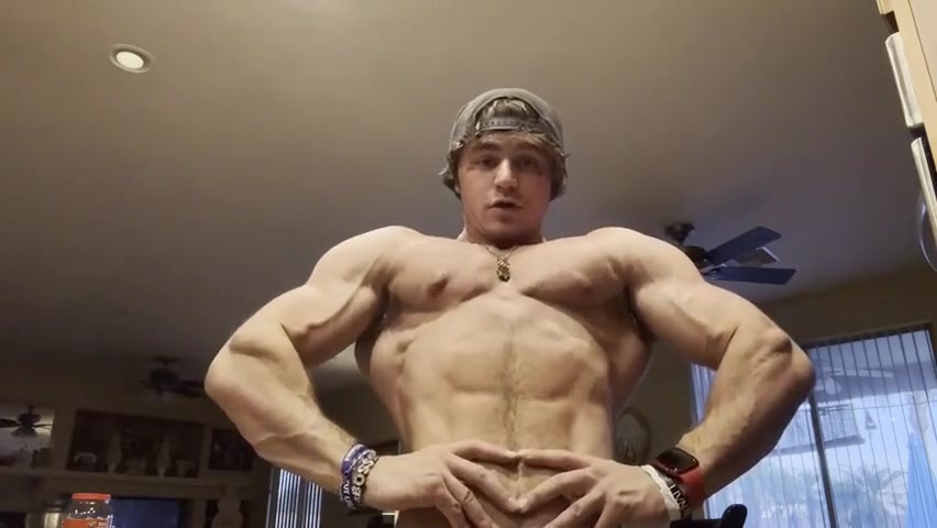 Flexing In Kitchen Hunk Guy Flex