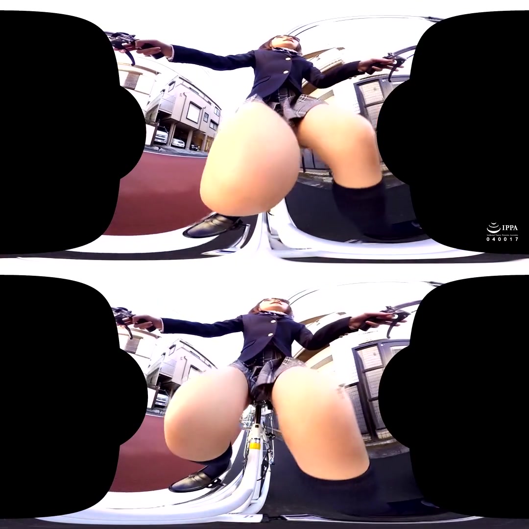 schoolgirls 18+ on Bicycles Upskirt VR 1 - PetersMAX