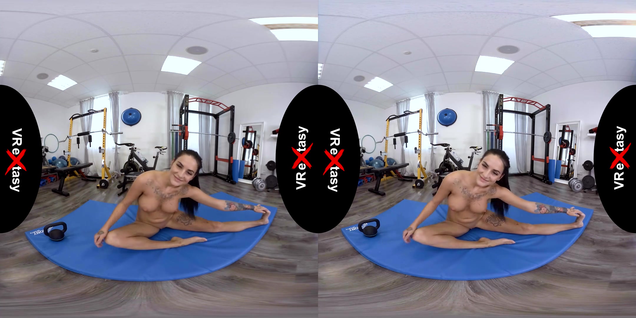 Barbie Esm - Great Reward after a Morning Naked Training; Brunette Solo Strip and Masturbation