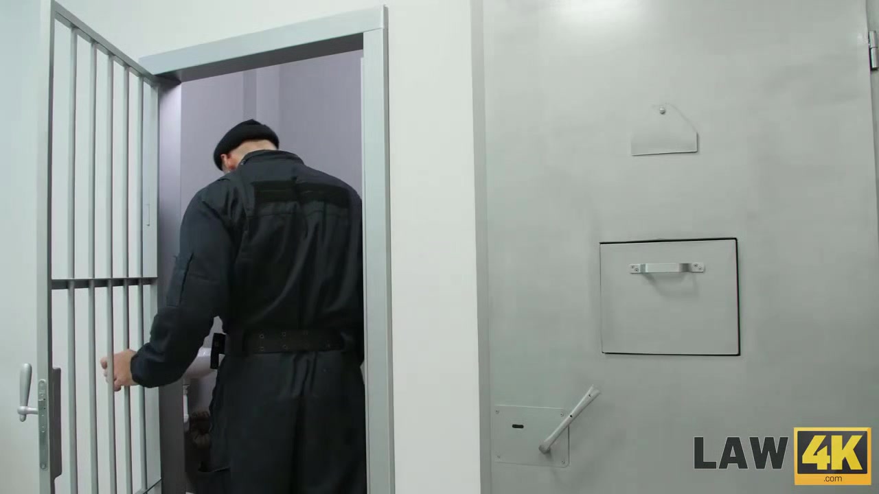 LAW4k. Gentle mouth and shaved pussy of Cindy Shine are used by bad guards