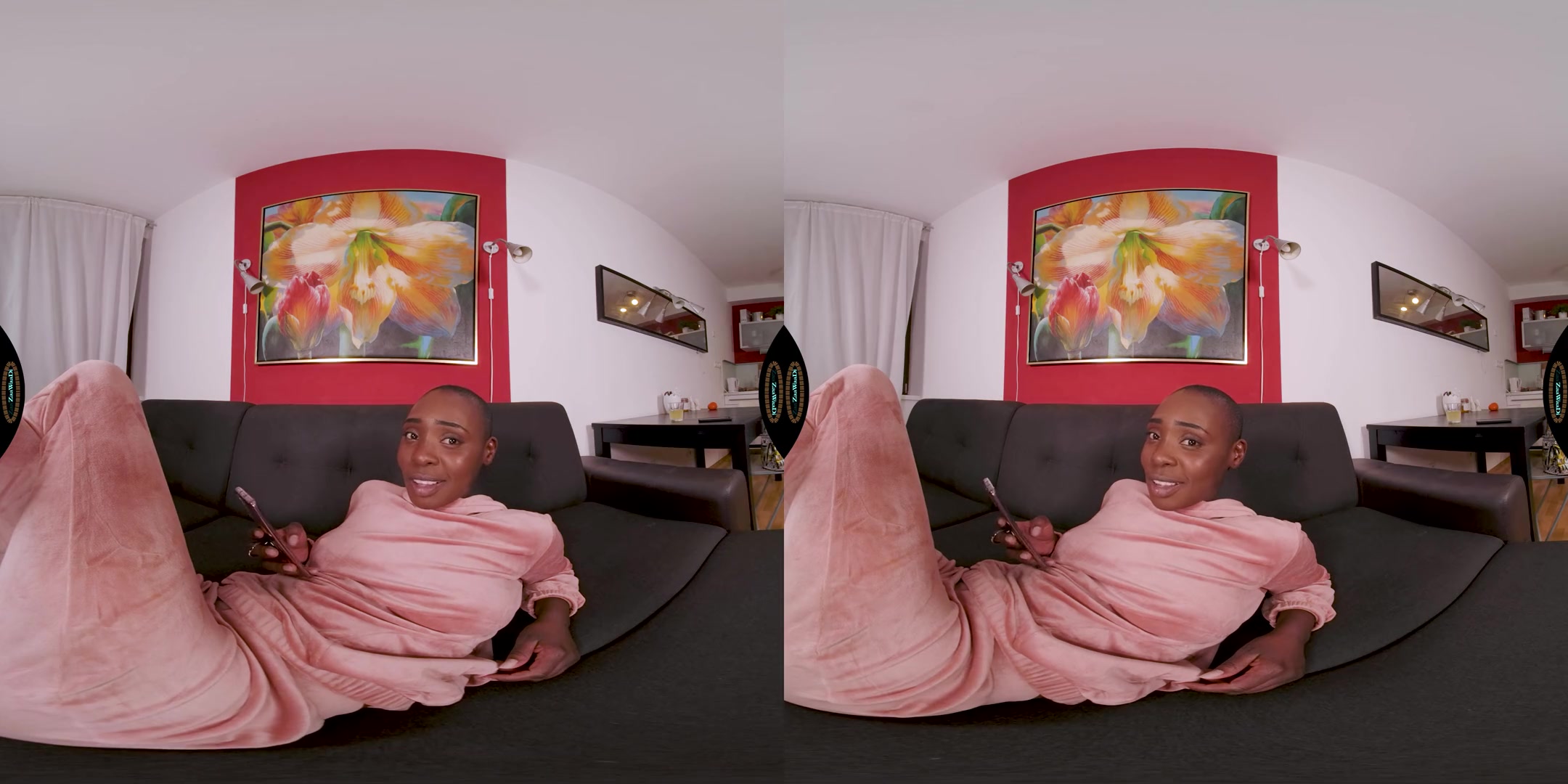 Lazy Afternoon Selfies And Fun On The Couch - Busty Ebony Babe Solo
