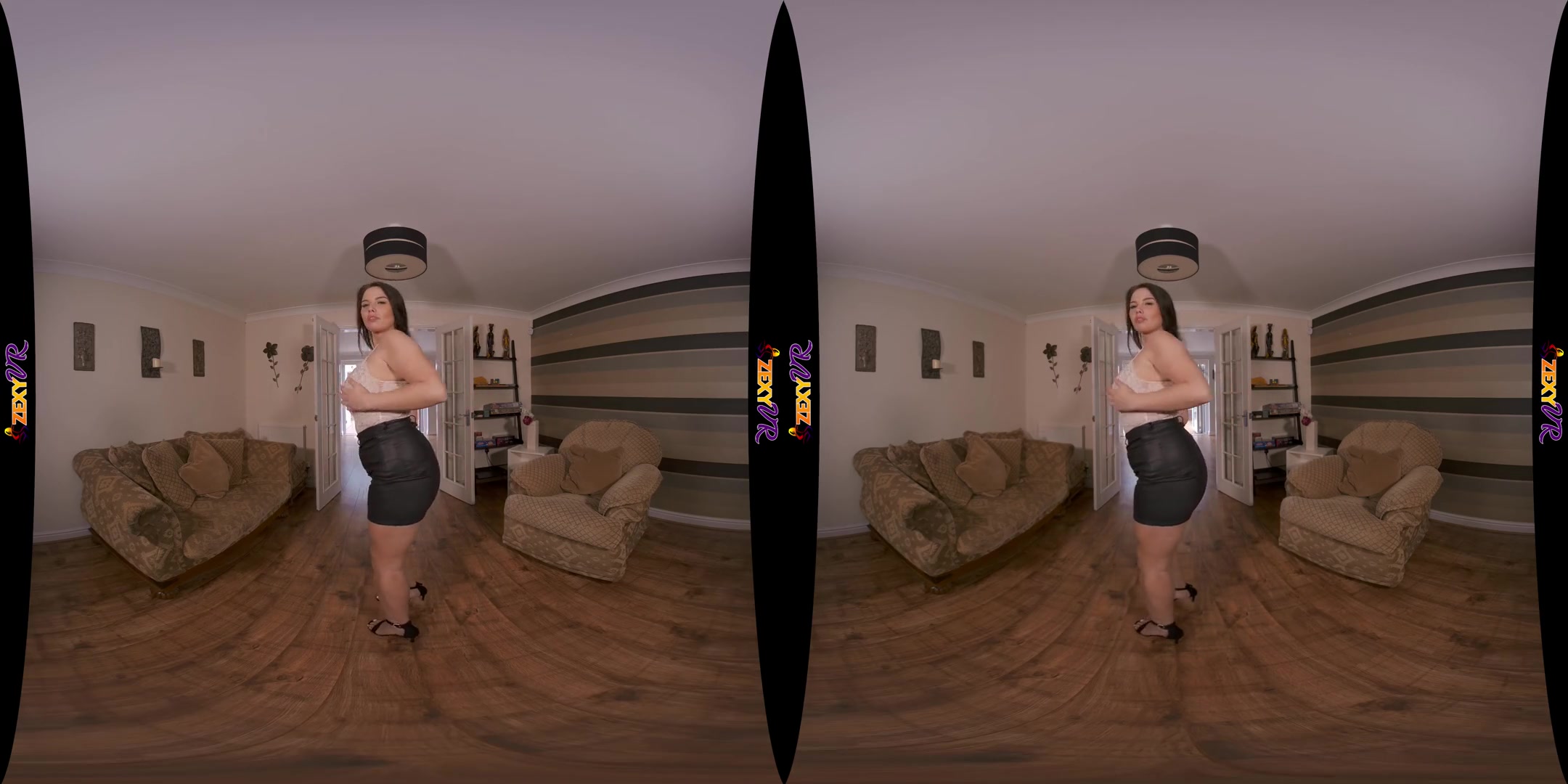 Perfect & Peachy - Big Tits Babe Stripping - SexLikeReal