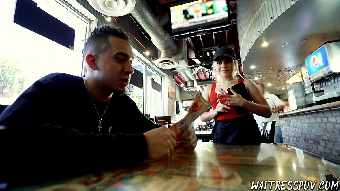 Waitress POV - Skylar Valentine - Pint-sized Pizzeria Girl Cutie