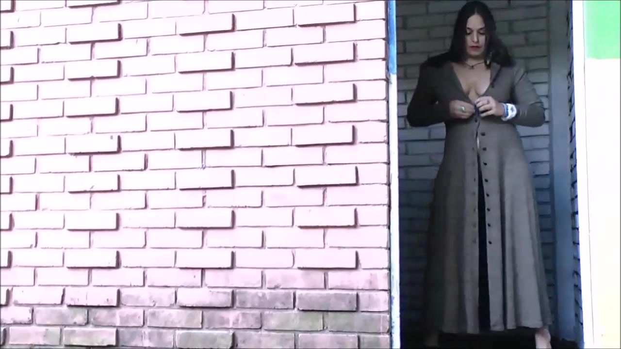 Busty amateur exhibitionist Lolas public nudity and outdoor masturbation of sexy flashing latina babe