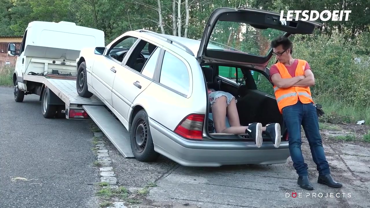 Conny Dachs And Francys Belle In Fucks Mechanic For A Fix At Her Car