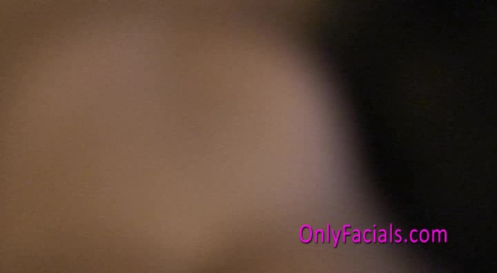 Hot threesome action ending with facial