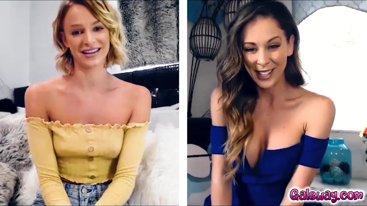 Cherie And Emma Fingers Each Pussies During Video Call