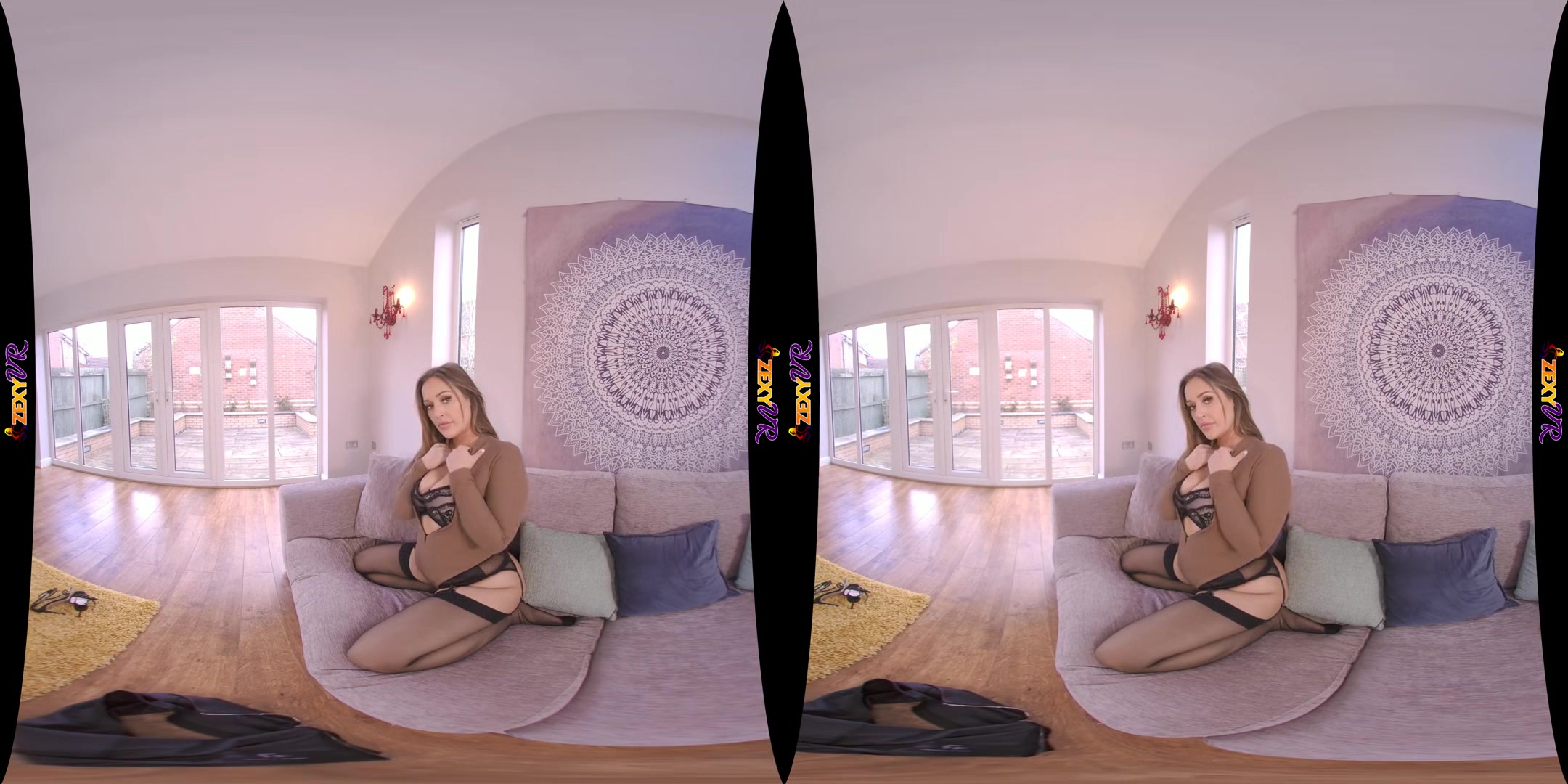 Big Treat - Stripping Busty Babe in HD VR - SexLikeReal
