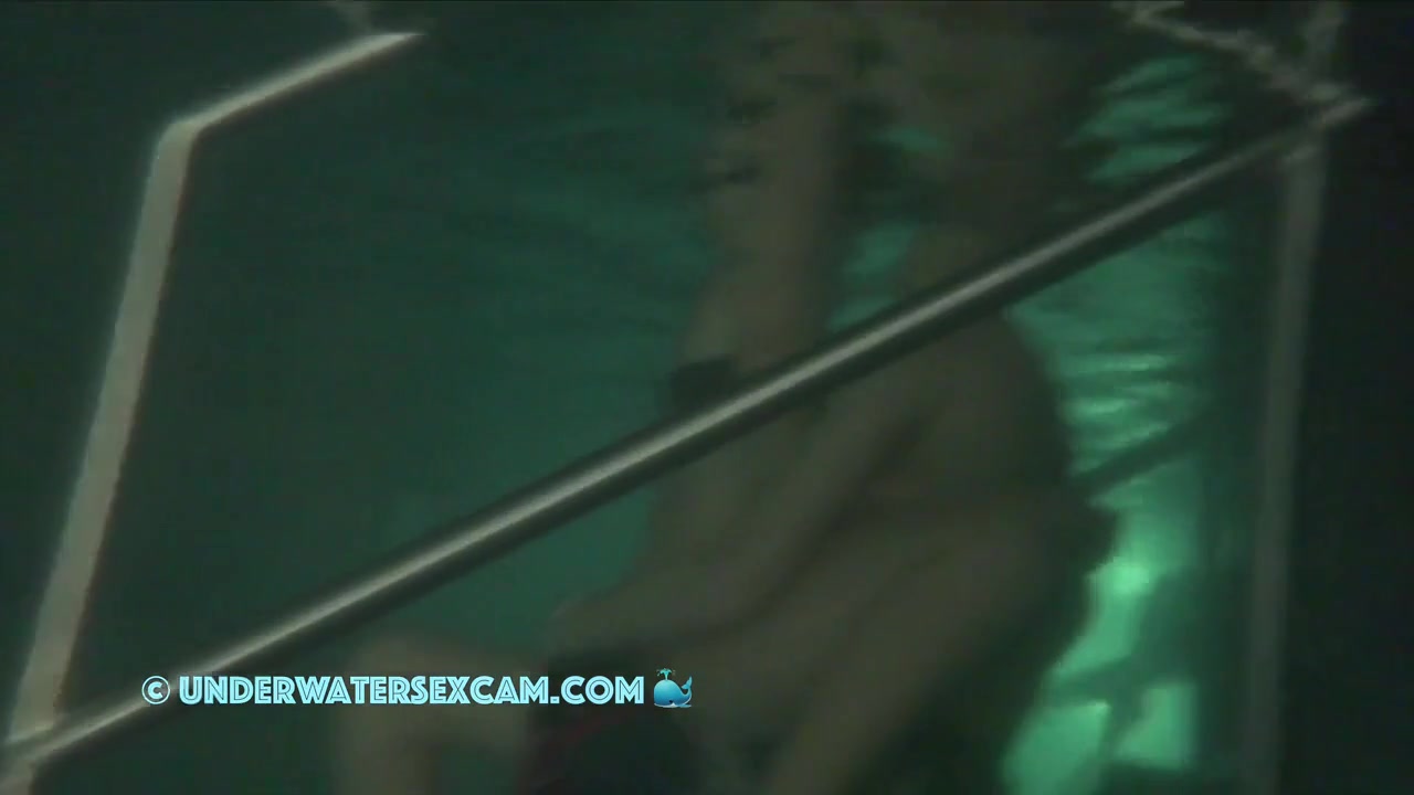 They Actually Manage To Have Sex Underwater On The Steps In Their Swimsuits