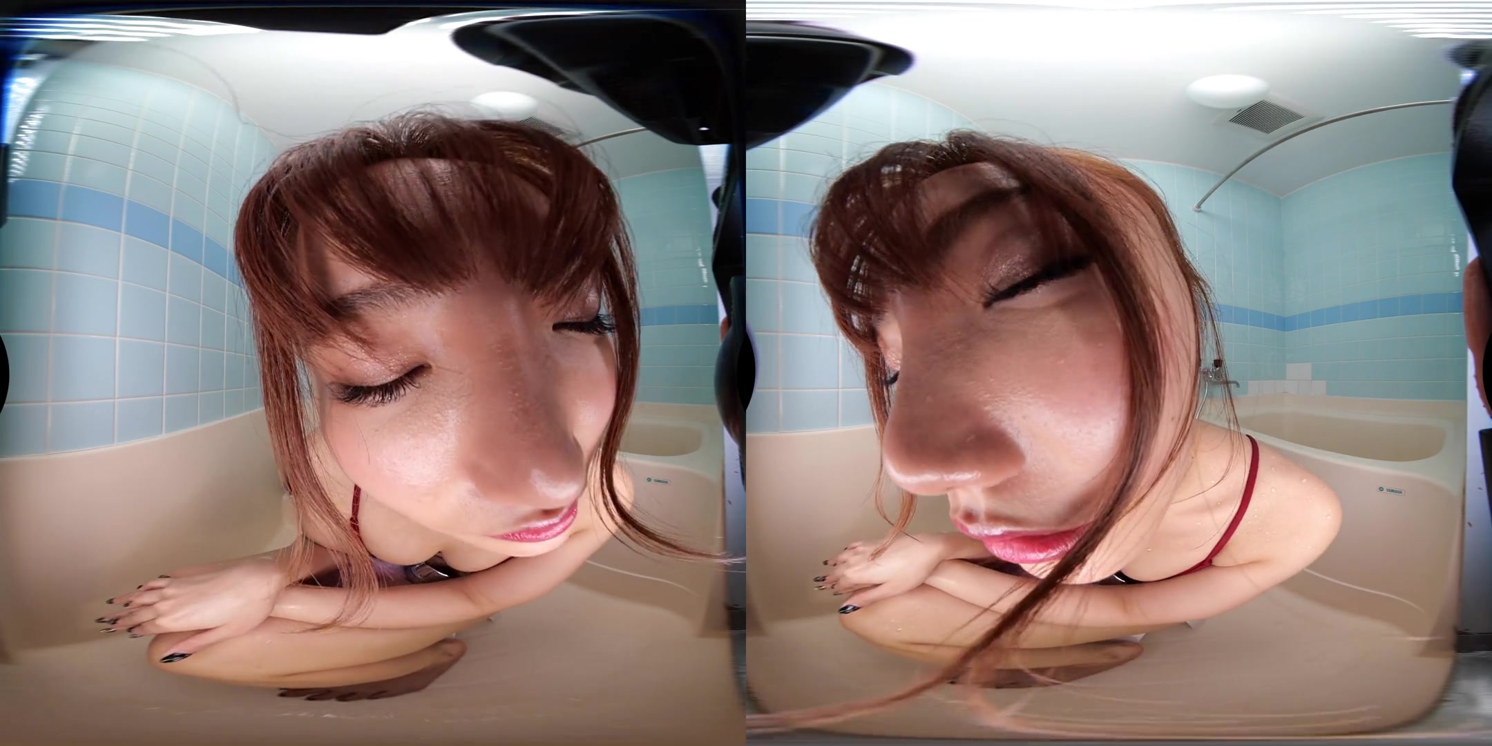 Apartment Days! Fierce Rika Act 2; Busty Japanese JAV Idol VGE in the Bathtub