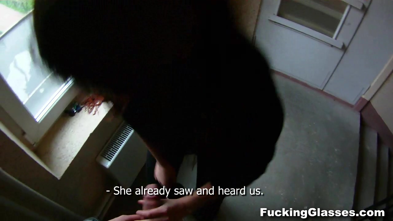Not shy to fuck on a stairway
