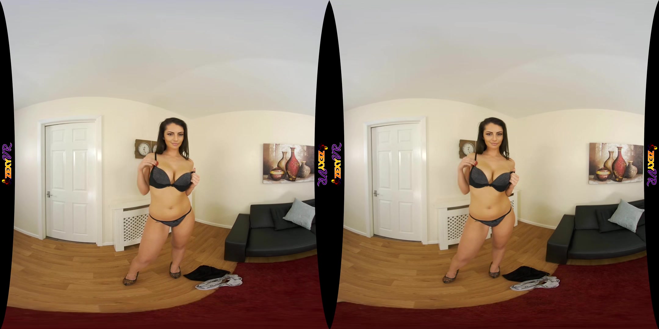Look - Busty Curvy Babe Sexy Striptease - Big Tits Big Ass Panties