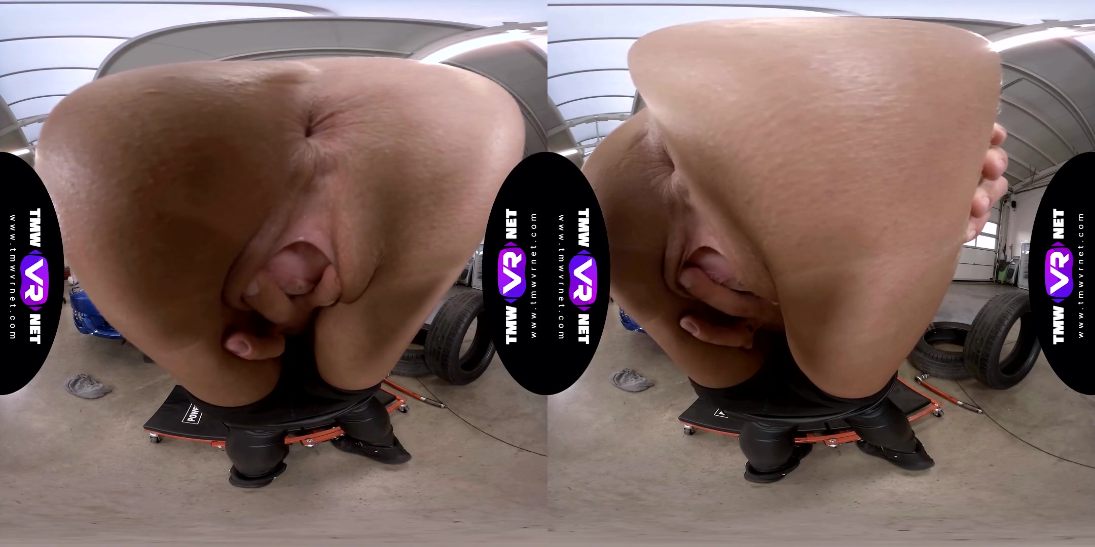 Solo Orgasm In Garage - SexLikeReal