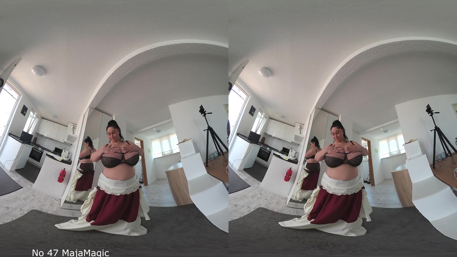 Maid Alice Shows Her Deep Cleavage - MajaMagic