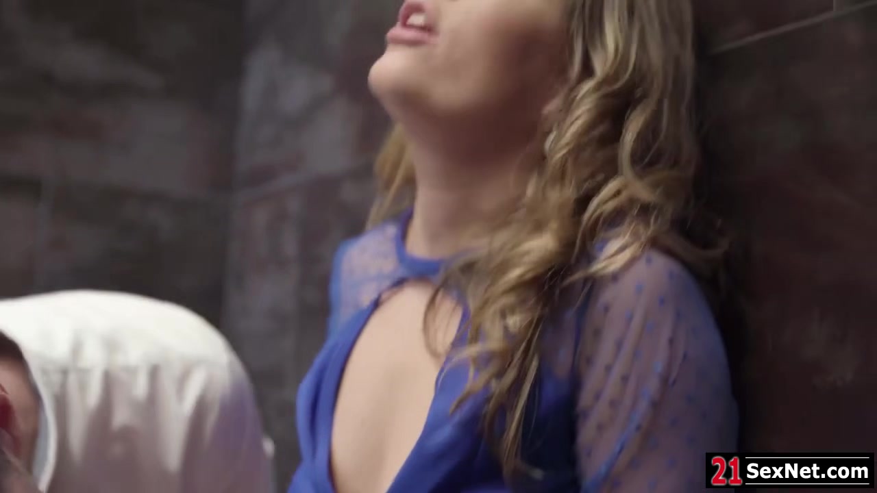 Big tits milf sucking and fucking office mate in the bar