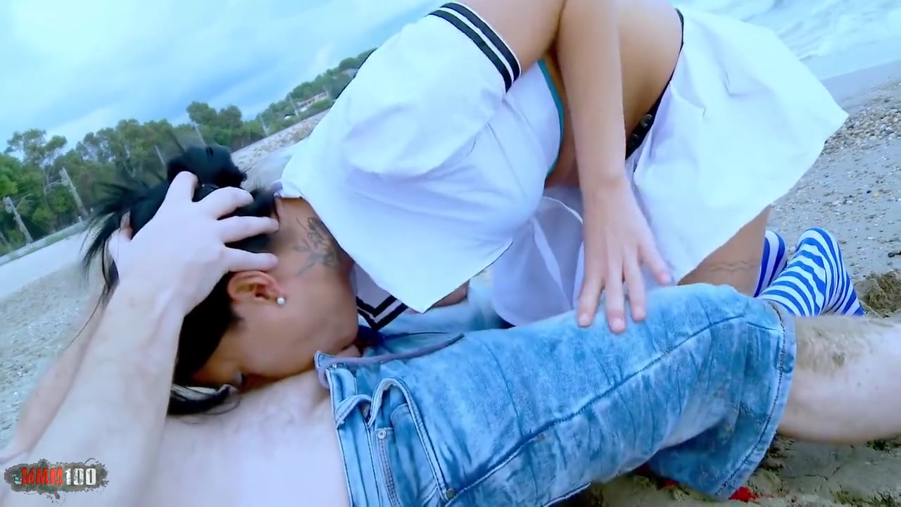 French Babe Ass Fucked On A Public Beach - Joyce Exess