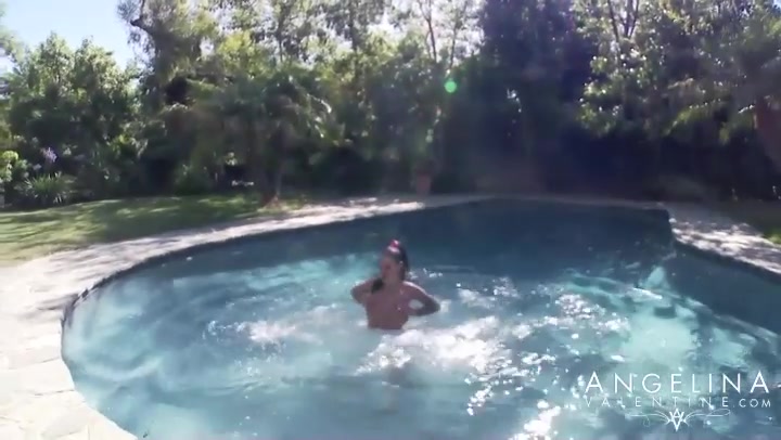 Angelina Valentine Poolside - AngelinaValentine