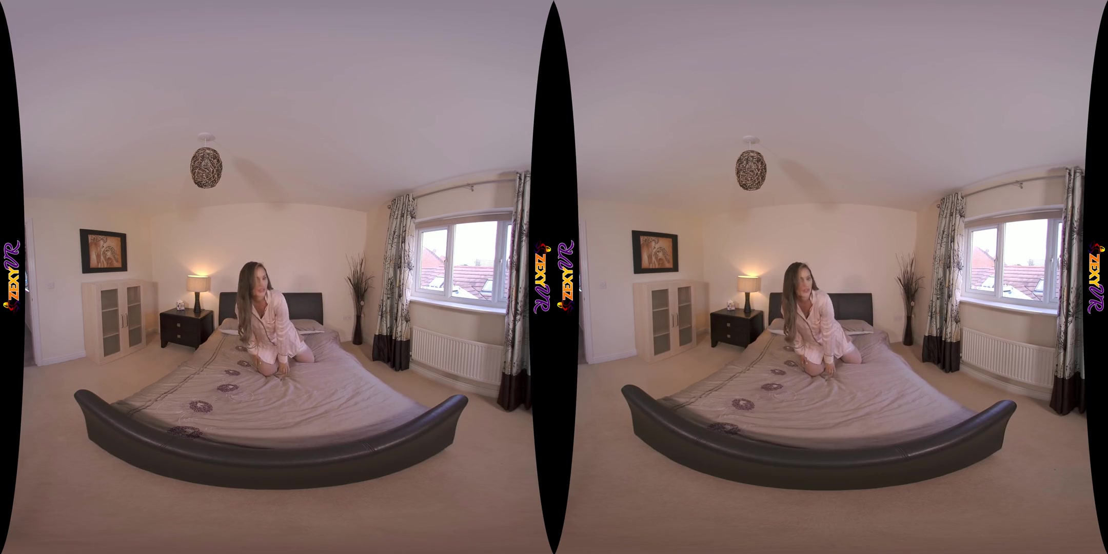 Bed Invitation - Busty Babe Solo Striptease - SexLikeReal