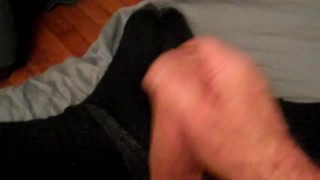 back socks jerk cum