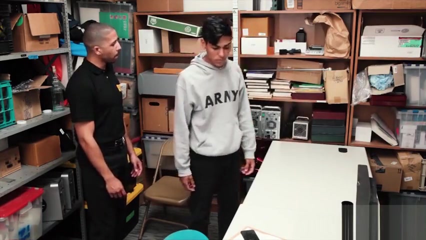 The Officer caught the young latin male in the mall