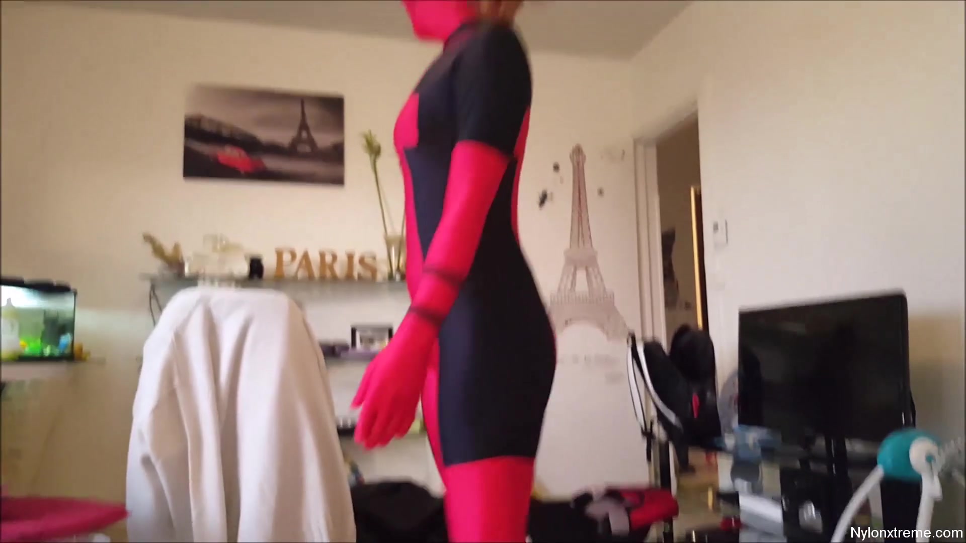 88 Zentai Deadpool Girl Costume Blowjob - Sex Movies Featuring Sexy Tights