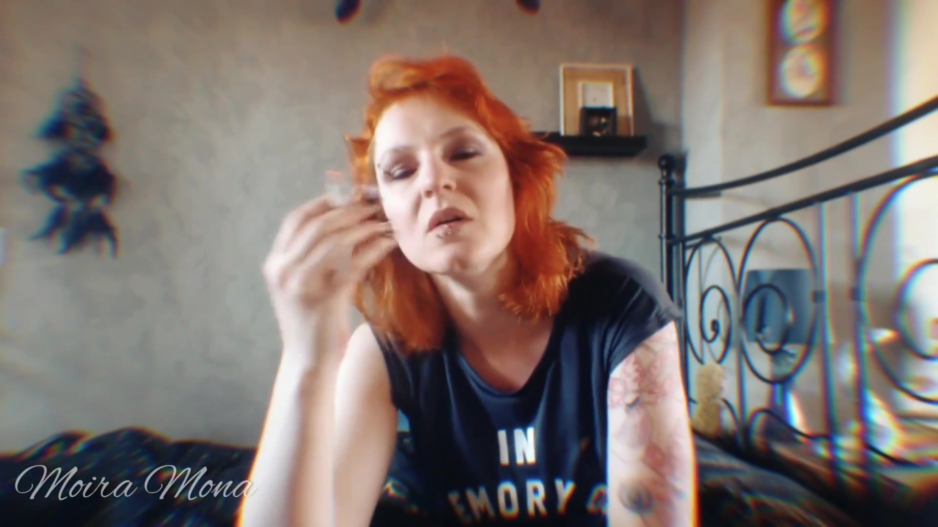 Casual Smoking Rock Chick