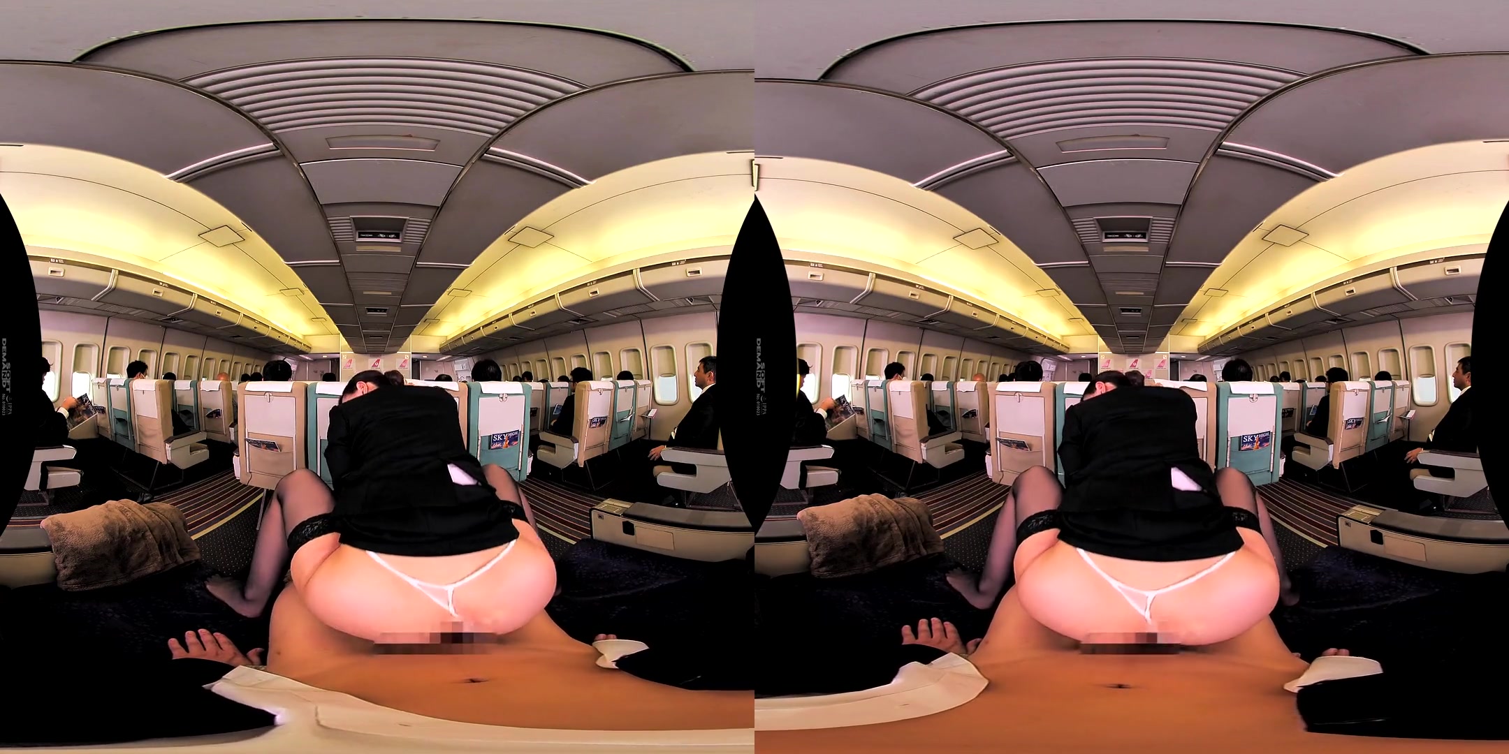 In-Flight Pussy Straddling VR 3 - Asian Uniform Public Sex
