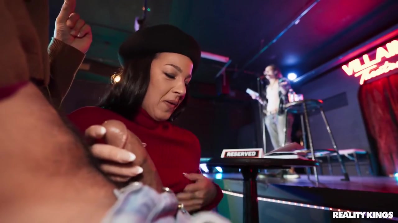 Sneakily Sucks James Angels Black Cock In A Poetry Slam - Evelin Stone