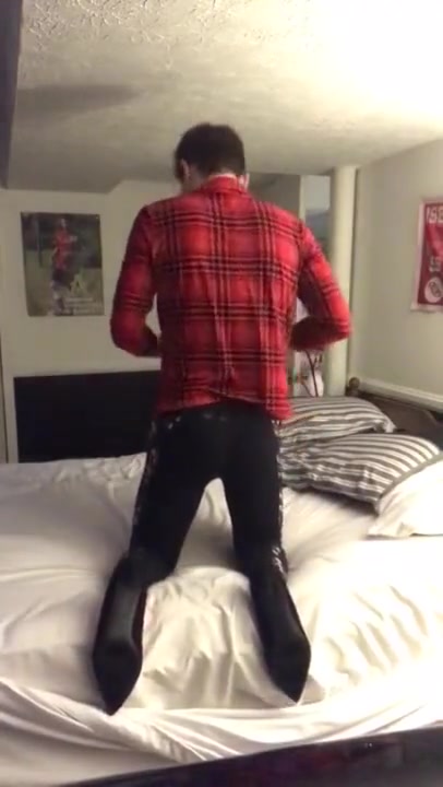 ShySissy gets high and plays with a toy in some new clothes