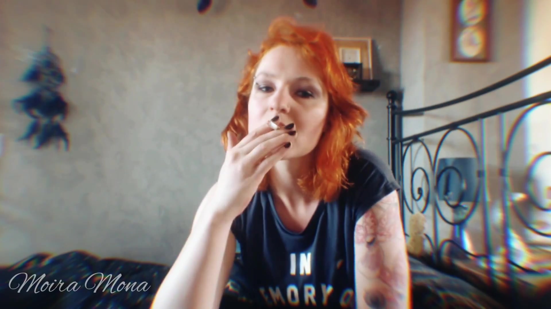 Casual Smoking Rock Chick