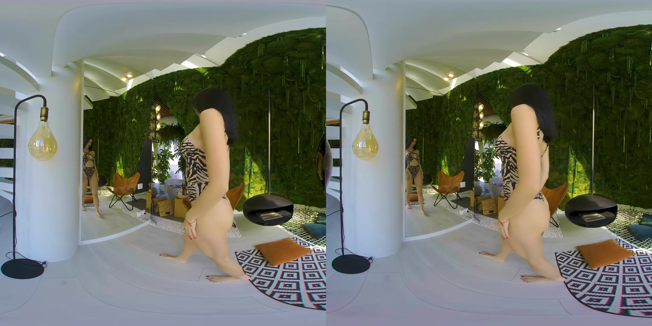 Anna Tries On A Spotted Monokini (Non Nude, Almost)