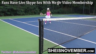 Fucked After Loosing A Tennis Bet Now Getting Pounded Legs Pushed Back POV