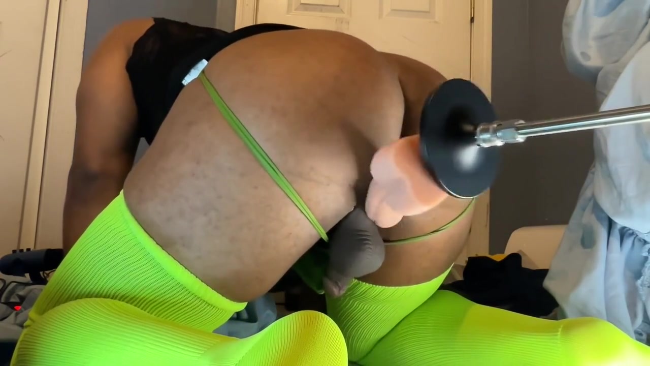 Sex Machine Fucks Big Black Ass