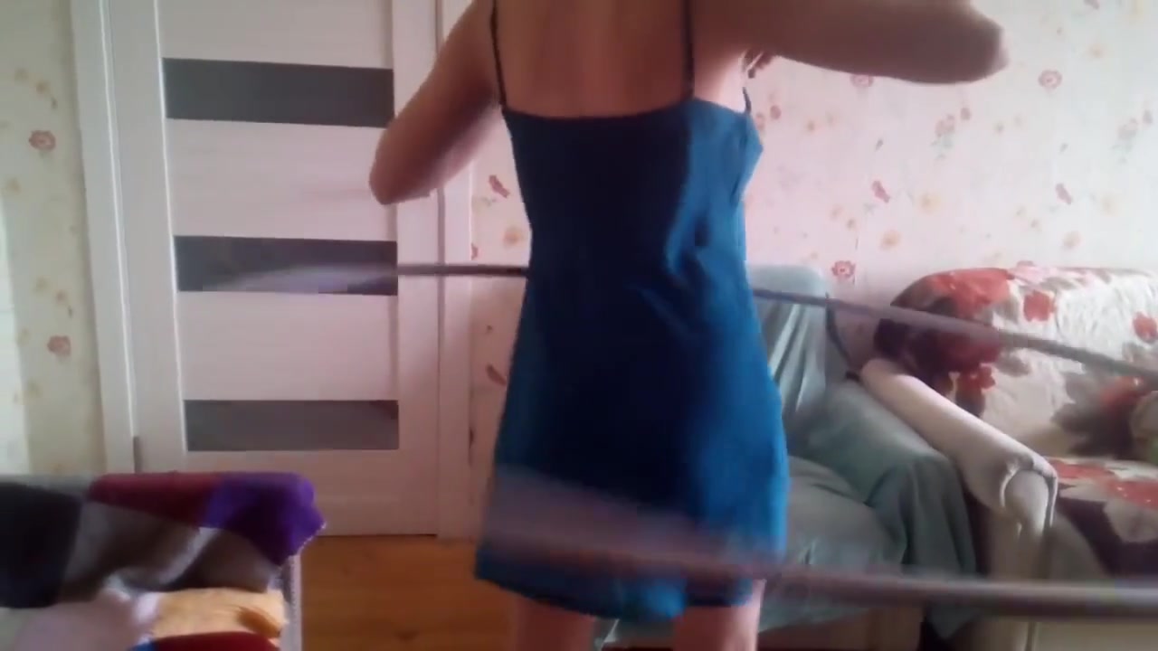 Step sister Doing Exercises
