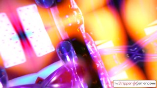 Saya Song suck and fuck a huge cock in the strip Club