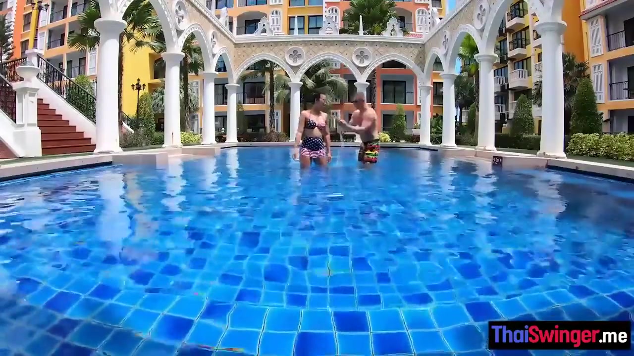 Pool Time With Horny Big Ass Asian teen 18+ Before She Enjoyed Passion Massage