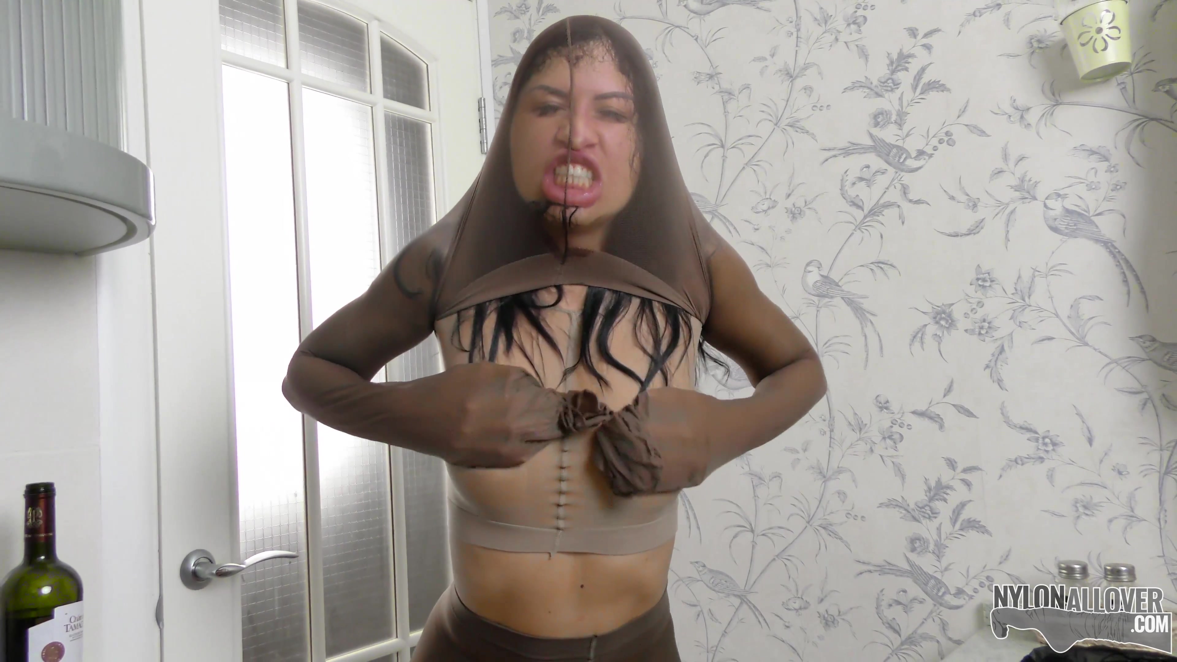 Monica Milton Is A Crazy Nylon Freak