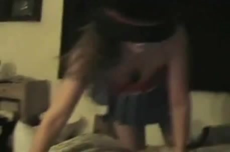 Beautiful brunette getting her mouth filled with cum