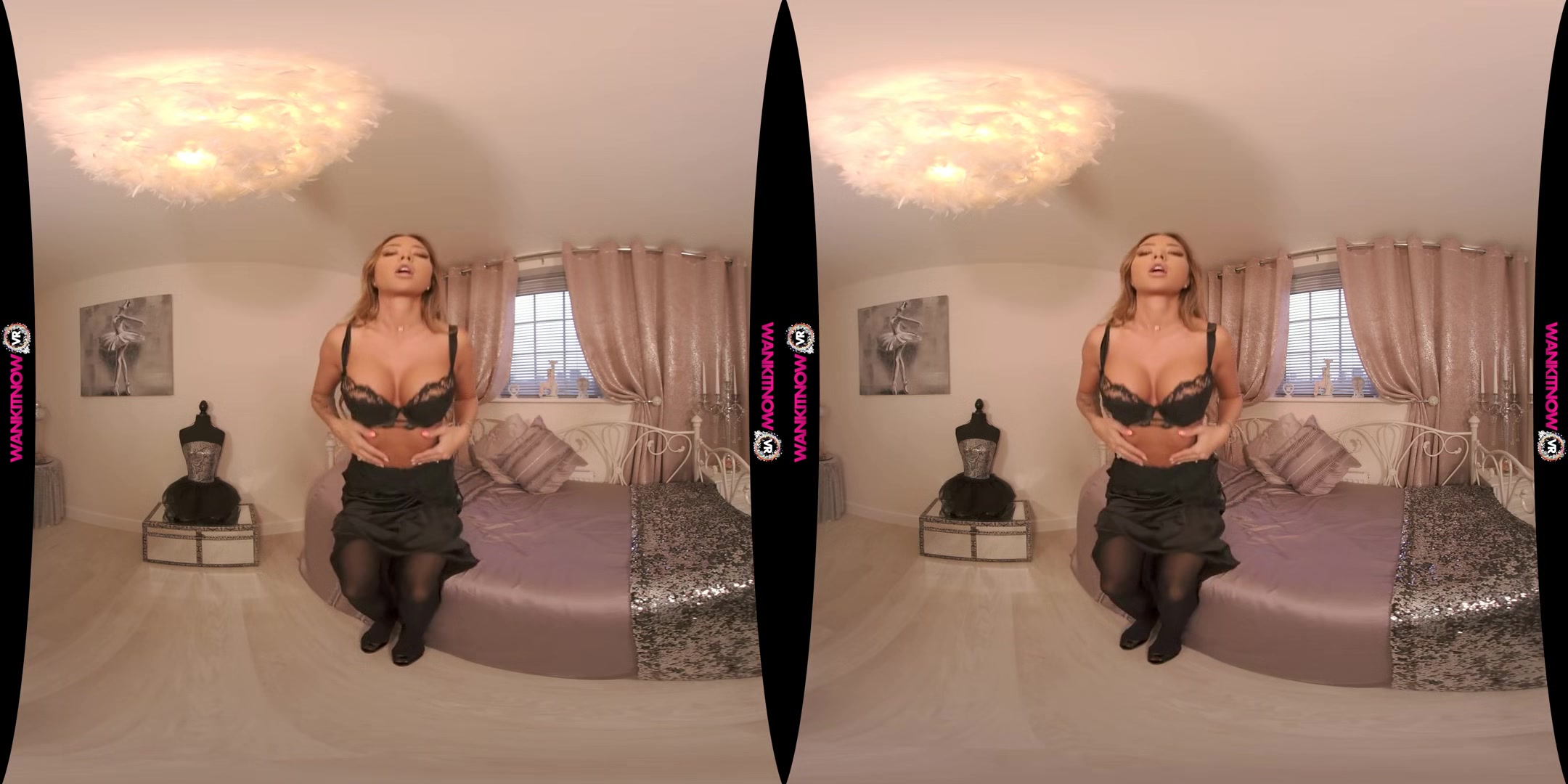 Evening Of Fun - Beautiful Virtual Girlfriend Strips out of her Little Black Dress