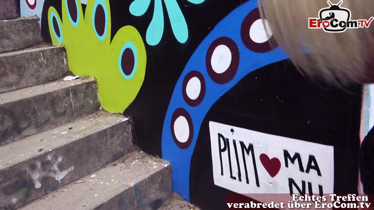 german amateur skinny milf pick up and fuck in public