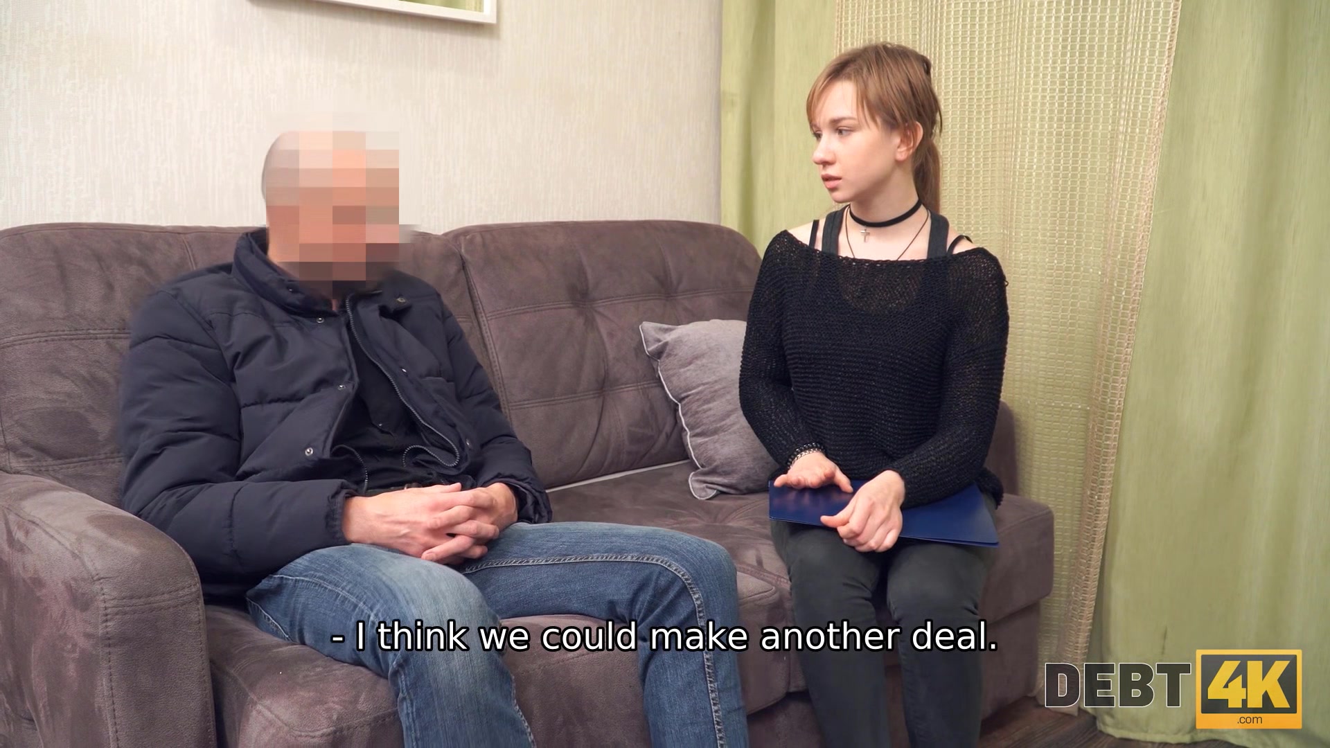 DEBT4k. Naive gal has to satisfy sexual needs of hung debt collector