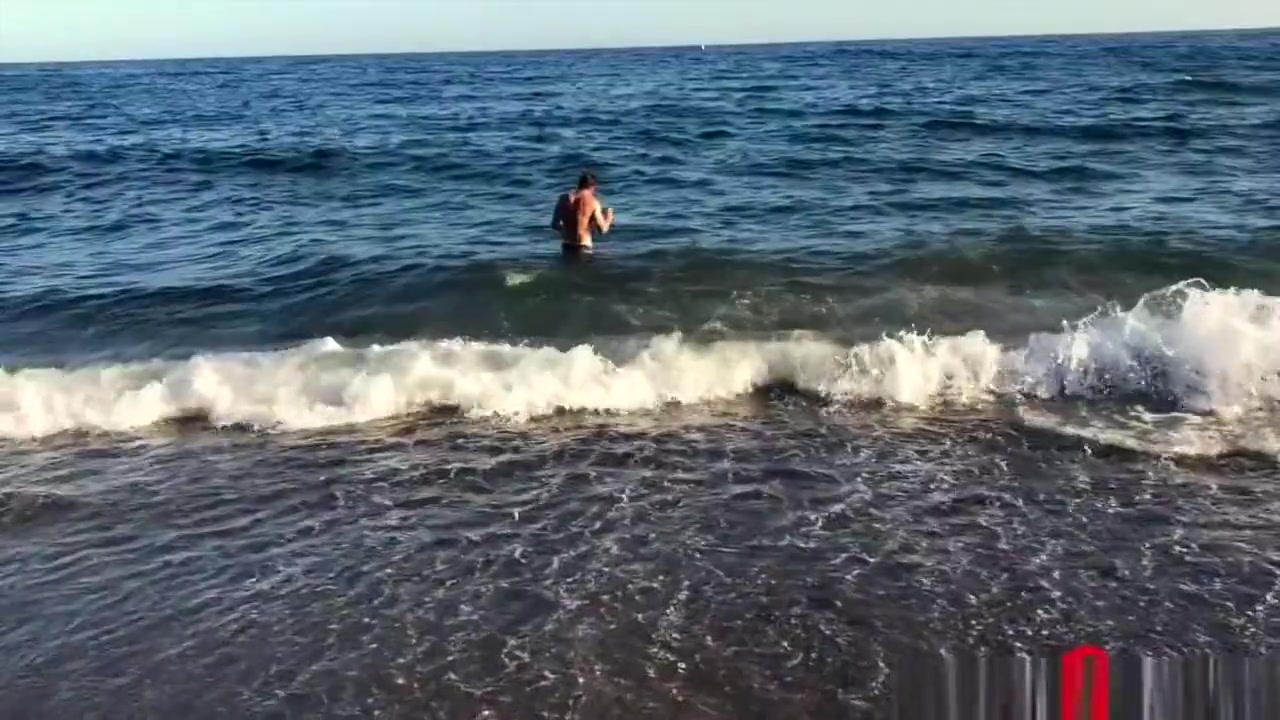 Very pretty shemale masturbating and sucking cock (cumshots) on the beach