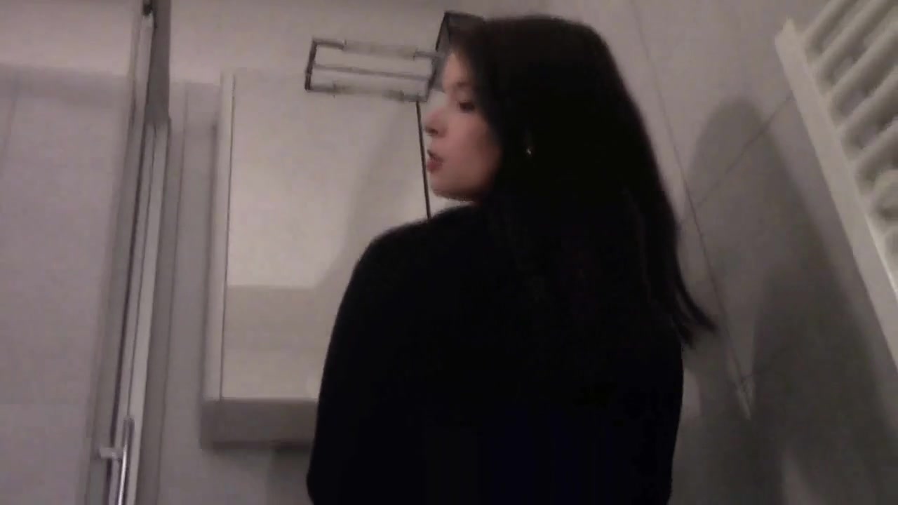 Goddess Gloria's ass fetish session in the bathroom by Femdom Austria