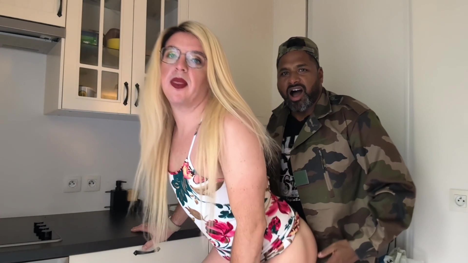 A Hot White Sissy Fucked In A Kitchen By A Ebony Man Xh